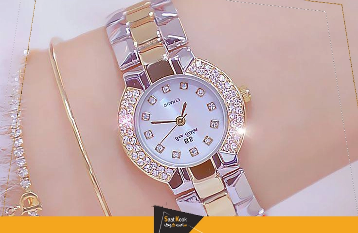 ساعت طلایی و نقره ای