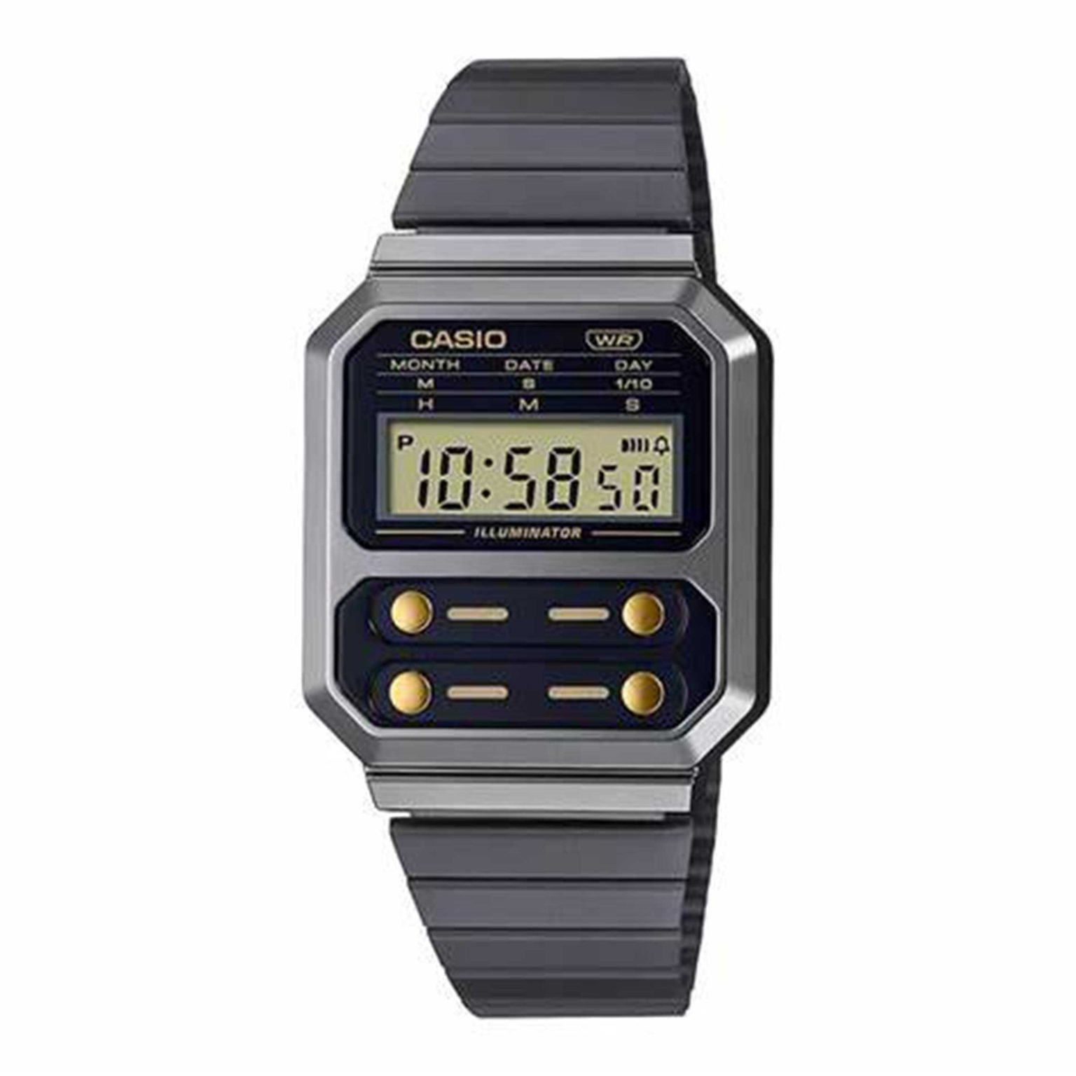 ساعت مچی نوستالژی کاسیو مدل CASIO A100WEGG-1A2DF