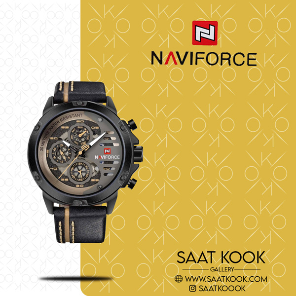 ساعت مچی مردانه نیوی فورس مدل NAVIFORCE NF9110 B/Y/BN