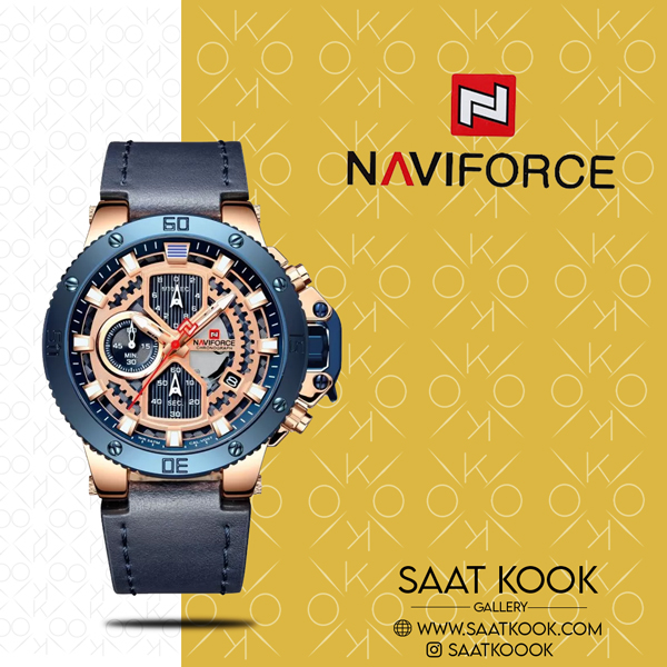 ساعت مچی مردانه نیوی فورس مدل NAVIFORCE NF9159 RG/BE/BE