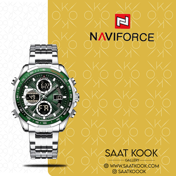 ساعت مچی مردانه نیوی فورس مدل NAVIFORCE NF9197 S/S/GN