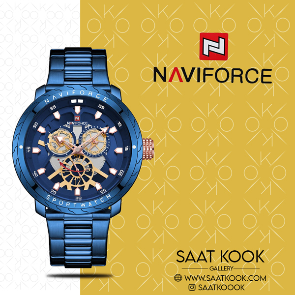 ساعت مچی مردانه نیوی فورس مدل NAVIFORCE NF9158 BE/BE