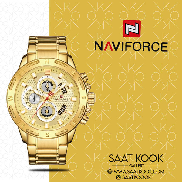 ساعت مچی مردانه نیوی فورس مدل NAVIFORCE NF9165 G/G