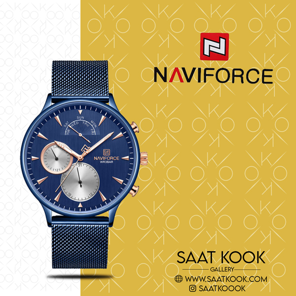 ساعت مچی مردانه نیوی فورس مدل NAVIFORCE NF3010 B/E