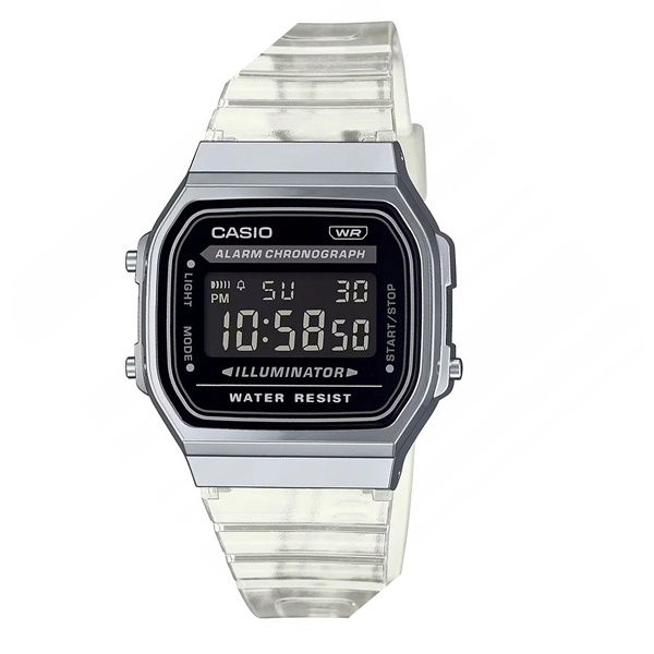 ساعت مچی نوستالژی کاسیو مدل CASIO A168XES-1BDF